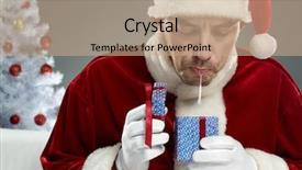  Presentation with santa - Slide set featuring grinch - anti santa background and a  colored foreground