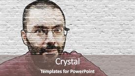  Presentation with shave - Cool new presentation theme with grinning-bearded-man-in-glasses backdrop and a gray colored foreground