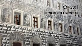  Presentation with castle wall - Audience pleasing slide deck consisting of grisaille-grey-relief-detailed-painting backdrop and a light gray colored foreground