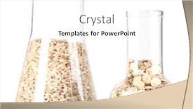  Presentation with tests - Slides featuring groats in tests tube isolated on white background and a white colored foreground