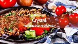  Presentation with mushrooms farm to table vegetables - Cool new theme with groats with lentils and vegetables backdrop and a  colored foreground