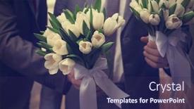  Presentation with babbling brook beautiful reflections - Presentation theme with groom-and-groomsman-with-beautiful background and a navy blue colored foreground