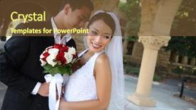 Presentation with bride - Theme enhanced with groom at church during wedding background and a tawny brown colored foreground