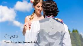  Presentation with kidnapping - Slide set with groom-begging-bride-for-mercy background and a light blue colored foreground