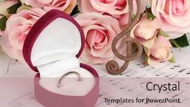  Presentation with treble clef - Cool new presentation design with groom march - treble clef roses and box backdrop and a  colored foreground