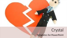  Presentation with broken heart - Amazing PPT layouts having groom on the broken heart backdrop and a  colored foreground