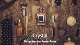 Presentation with accessories - Amazing presentation design having grooming - gentleman's accessories backdrop and a tawny brown colored foreground