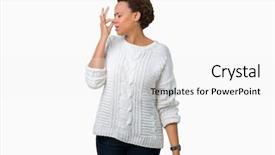  Presentation with african american startup - Beautiful presentation featuring gross - beautiful young african american woman backdrop and a  colored foreground