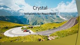  Presentation with salzburg - Slide deck enhanced with grossglockner high alpine road background and a light blue colored foreground