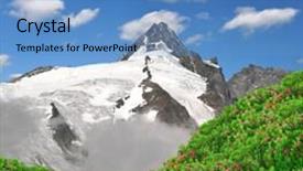  Presentation with national - PPT theme with grossglockner-national-park-hohe-tauern background and a teal colored foreground