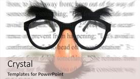  Presentation with mask - Amazing presentation theme having groucho marx - photo of a fake mask backdrop and a lemonade colored foreground