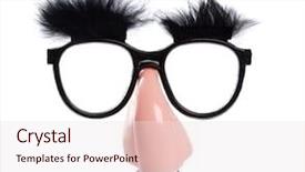  Presentation with karl marx - PPT theme featuring groucho marx disguise background and a lemonade colored foreground