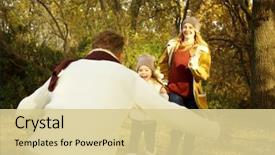  Presentation with family flier - PPT theme consisting of kids back ground - happy family having fun background and a  colored foreground