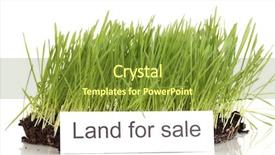  Presentation with green gram - Audience pleasing slides consisting of ground as concept of land backdrop and a tawny brown colored foreground