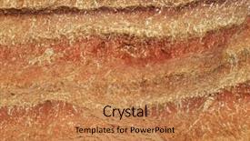  Presentation with cliff - Colorful presentation theme enhanced with ground cliff background texture element backdrop and a coral colored foreground