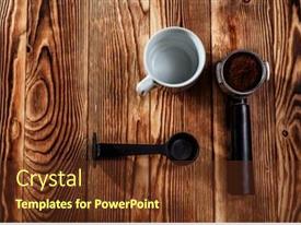 Ground Coffee And Moka Pot PPT template 15 | CrystalGraphics