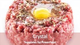  Presentation with agriculture animal quail - Amazing PPT layouts having ground cutlet or raw hamburger backdrop and a coral colored foreground