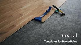  Presentation with improvement - Beautiful slide deck featuring ground improvement - laying down a laminated wooden backdrop and a dark gray colored foreground