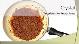  Presentation with ground beef - Colorful presentation theme enhanced with ground-lean-beef-with-mexican backdrop and a white colored foreground