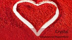  Presentation with shapes - Cool new slide deck with ground paprika with shapes heart sign on white background backdrop and a crimson colored foreground