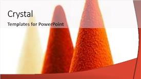  Presentation with chilli - Colorful slide set enhanced with ground spices on white background chilli paprika tumeric and ginger cone piles bright colors backdrop and a sky blue colored foreground