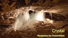  Presentation with cave - Cool new presentation with ground water - grotto in kungur ice cave backdrop and a tawny brown colored foreground