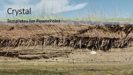  Presentation with earth day - Slides enhanced with ground water - horizontal image of a riverbank background and a light blue colored foreground