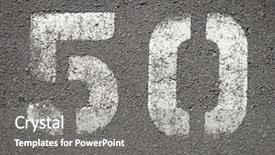  Presentation with asphalt - Presentation with ground zero - fifty numbers painted on asphalt background and a  colored foreground