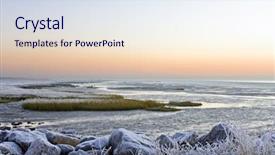  Presentation with logistics sea - PPT theme enhanced with red telephone boxes in central london england background and a red colored foreground