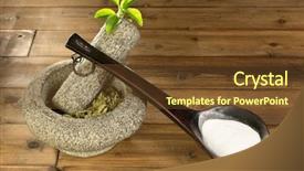  Presentation with sugar - Colorful presentation design enhanced with ground zero - natural sugar substitute stevia backdrop and a tawny brown colored foreground