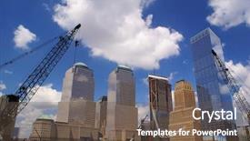  Presentation with ground handling - Beautiful presentation theme featuring ground zero backdrop and a tawny brown colored foreground
