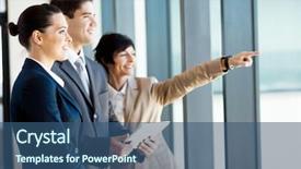  Presentation with computer - Beautiful theme featuring  backdrop and a  colored foreground.