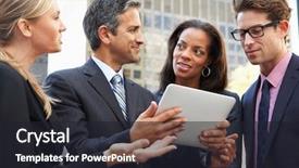  Presentation with tablet of stones - PPT theme consisting of web design internet layout technology homepage concept background and a light gray colored foreground