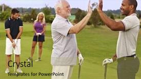  Presentation with happy birthday gold - Amazing presentation having group activity - golf partners happy for good backdrop and a yellow colored foreground