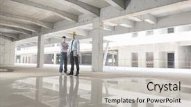  Presentation with building team - Theme enhanced with group architect and engeneer background and a light gray colored foreground