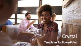  Presentation with ayurvedic medicine making - Audience pleasing presentation design consisting of group black women - two female friends making backdrop and a tawny brown colored foreground