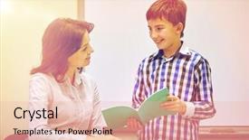  Presentation with school elementary - Audience pleasing slide deck consisting of group class composite - education elementary school learning examination backdrop and a lemonade colored foreground