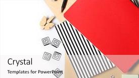  Presentation with set of sauces in white - Theme having group class picture composite - set of stationery isolated background and a  colored foreground