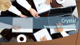  Presentation with business plan - Beautiful PPT theme featuring group cooperation - image of company of successful backdrop and a ocean colored foreground