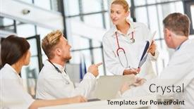  Presentation with team planning - Beautiful slides featuring group-doctors-at-a-team backdrop and a lemonade colored foreground