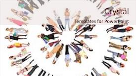  Presentation with diversity - PPT layouts having group dynamics - circle symbol diversity background and a lemonade colored foreground