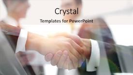  Presentation with shaking hands - Amazing theme having group houses sale - business men shaking hands closeup backdrop and a lemonade colored foreground