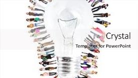  Presentation with group - Audience pleasing theme consisting of group isolated bodies backdrop and a white colored foreground