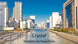  Presentation with school district - Colorful slide deck enhanced with odaiba district has a many backdrop and a coral colored foreground