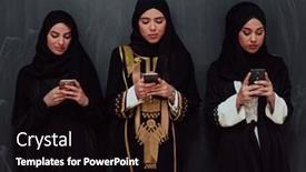  Presentation with islam ramadan - Theme with group-of-beautiful-muslim-women background and a black colored foreground