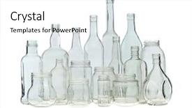  Presentation with bottles - Colorful slide deck enhanced with group of bottles isolated backdrop and a white colored foreground