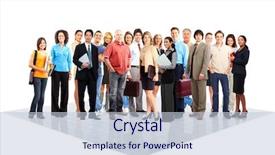  Presentation with team people hugging - Theme having group of business people business background and a lemonade colored foreground