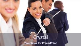  Presentation with group of people praying to god - Presentation design featuring group of business people playing background and a wine colored foreground