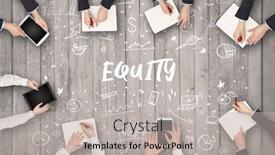  Presentation with coworking - PPT theme featuring group-of-business-people-working background and a light gray colored foreground