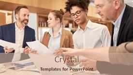  Presentation with development - PPT theme enhanced with group-of-business-people background and a lemonade colored foreground